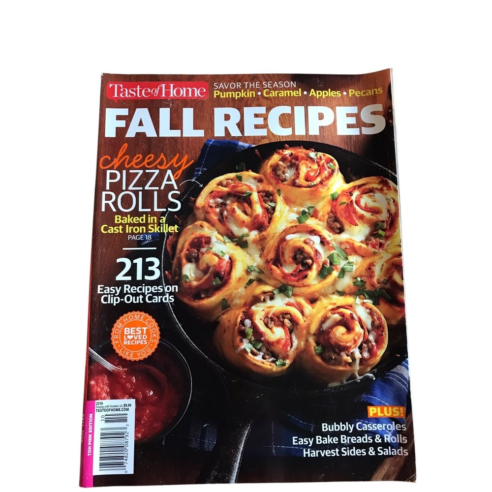 Taste of‎ Home Magazine Save the Season Fall Recipes October 2016